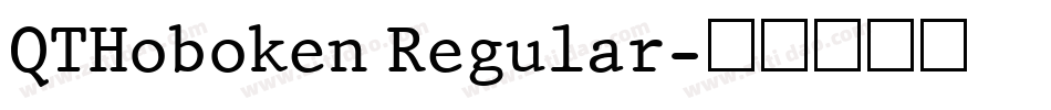 QTHoboken Regular字体转换